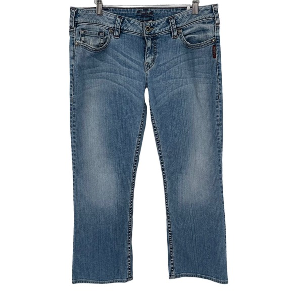 Silver Jeans Santorini Relaxed‎ Straight Leg Size 32 Light Wash - Picture 1 of 10
